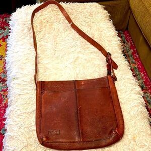 Duluth Trading Co Brown Leather Crossbody Bag